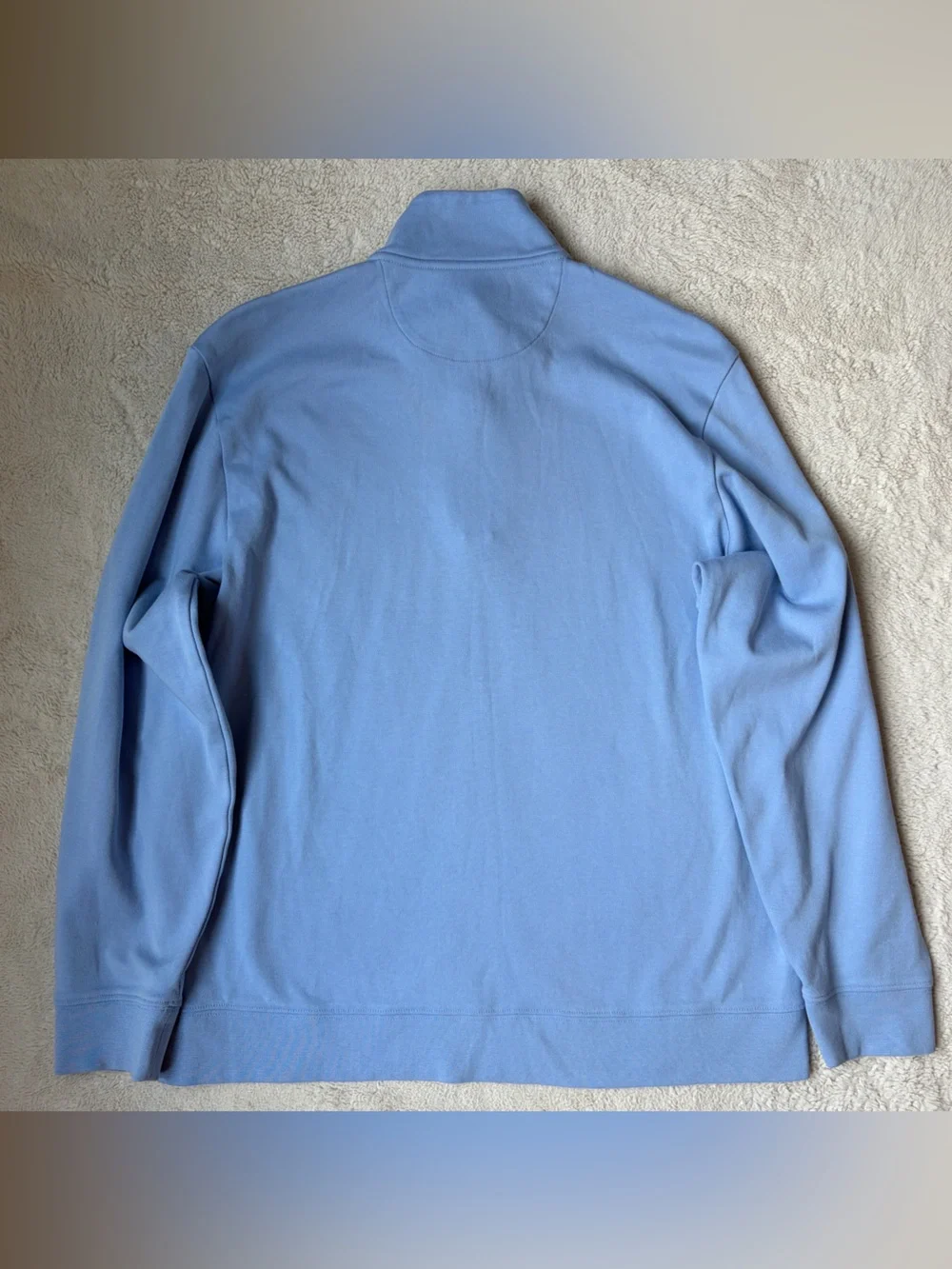 Vineyard Vines Men's Sky Blue Half-Zip Sweater Size Large